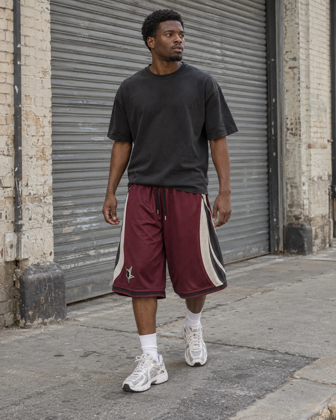 Mesh Basketball Shorts — AI-generated custom streetwear concept