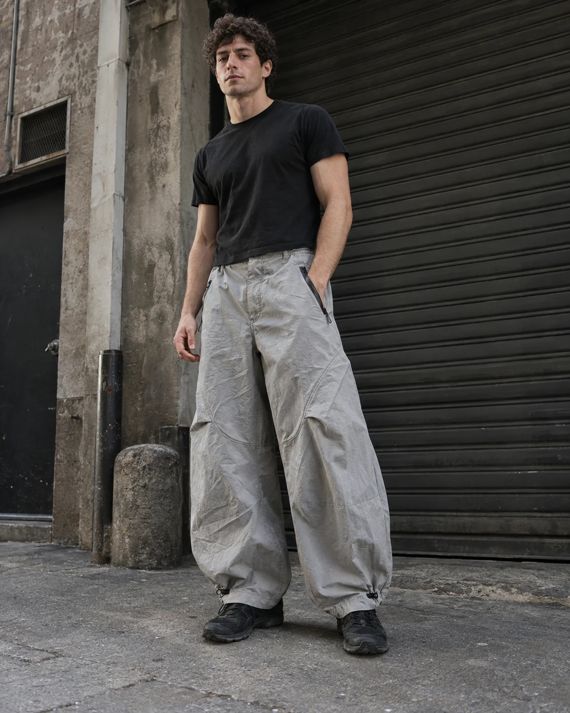 Parachute Pants — AI-generated custom streetwear concept