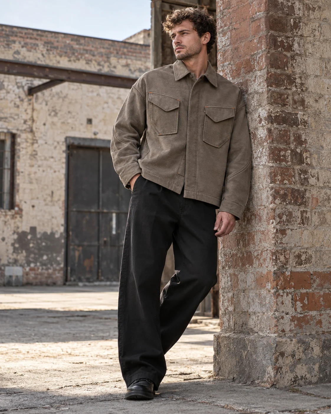 Utility Overshirt — AI-generated custom streetwear concept